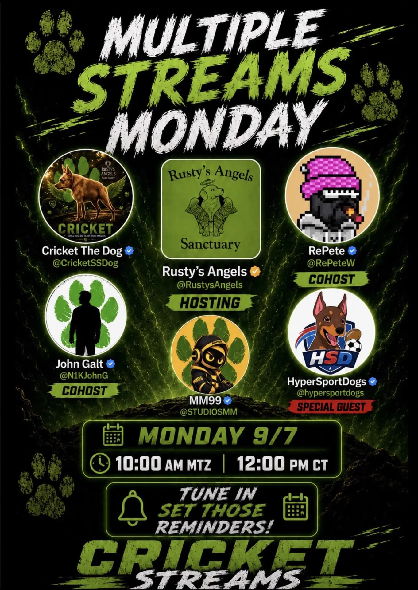 Multiple Streams Monday promotional poster