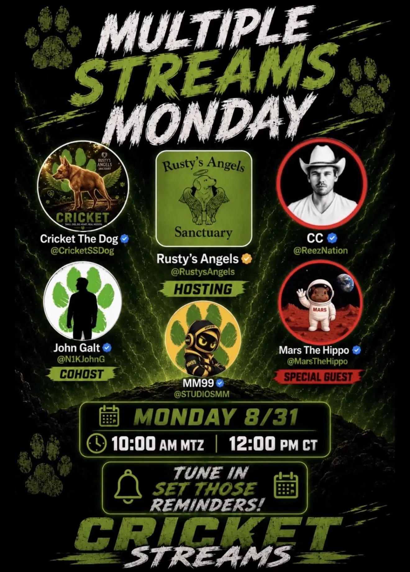Multiple Streams Monday promotional poster